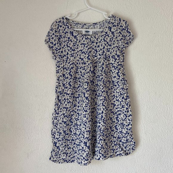 5/$25 Girls' Stylish Old Navy Flower Print Summer Dress Cotton Size S/P (6-7) - Picture 1 of 3